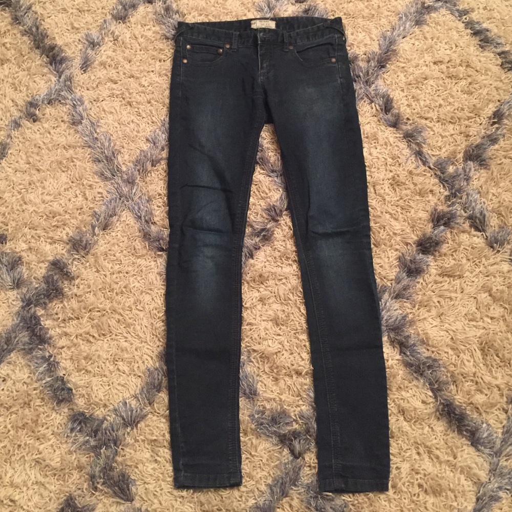 Free People Low Rise Skinny Jeans